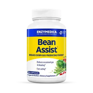Enzymedica BeanAssist - Digestive Enzyme Supplement for Women & Men, Alpha Galactosidase Enzyme for Digestion & Gut Health Support, Helps Reduce Gas & Bloating, Fast-Acting, Vegan